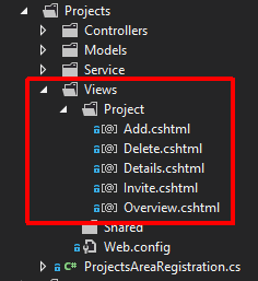 Structurize your project with areas and services in ASP.NET MVC