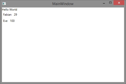 How to make first steps of Databinding in WPF
