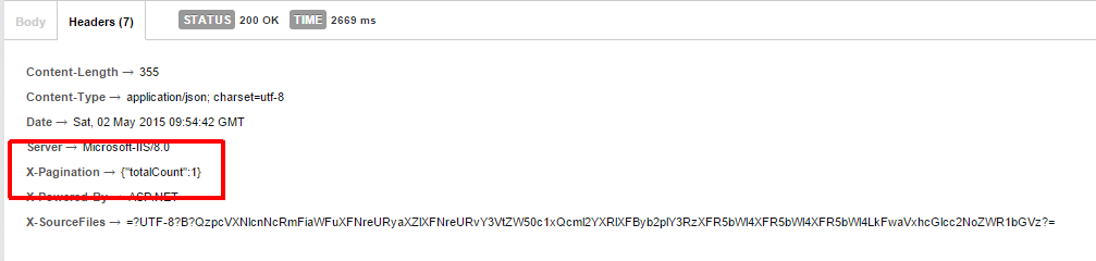 Paging in einer ASP.Net WebAPI und AngularJS