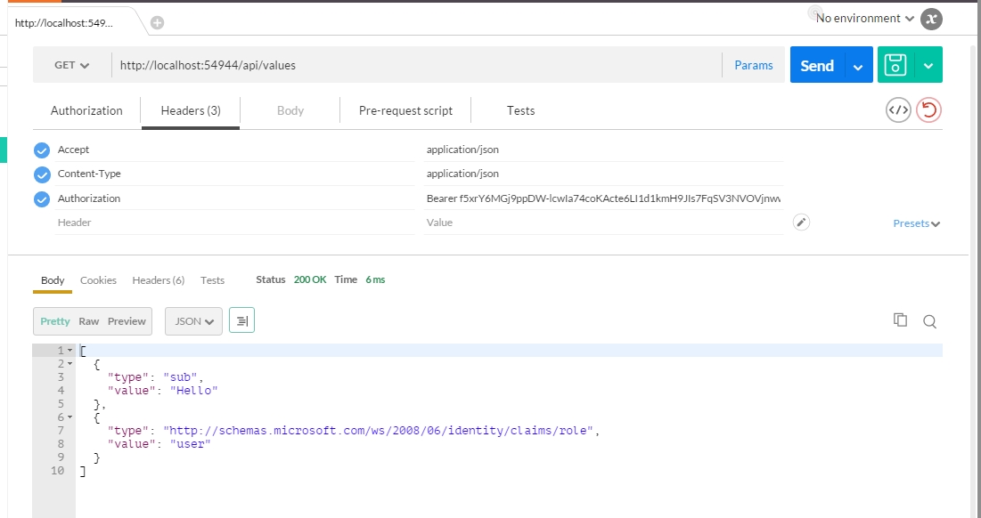 Token Authentication with Claims and ASP.NET WebAPI